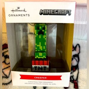 Hallmark Minecraft creeper on TNT Christmas ornament new.